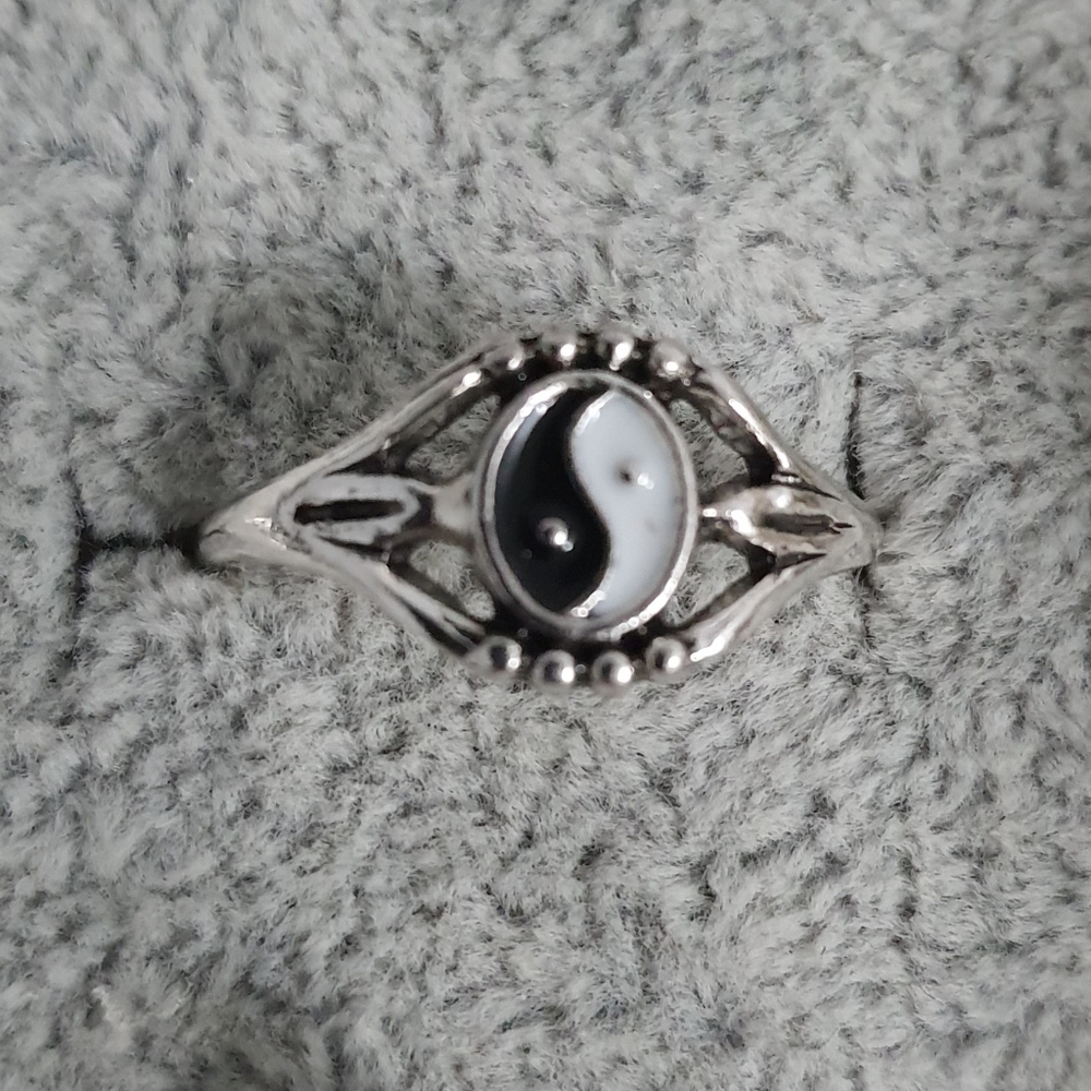 Silver Yin Yang Ring